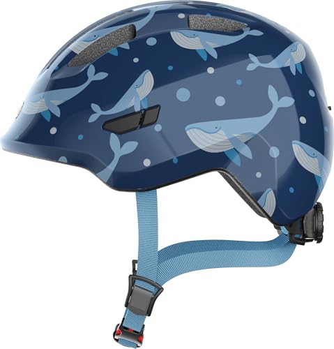 ABUS Casco per bambini Smiley 3.0 - casco da bici con calzata bassa, design a misura di bambino e spazio per il codino -...