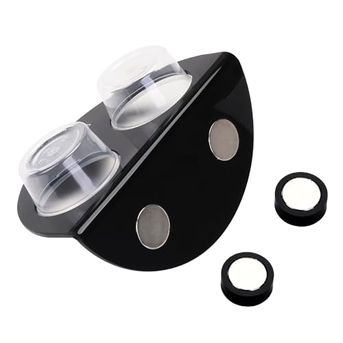 Gecko Futter Magnet Schale mit 6 Pack Plastik Futternapf Starke magnetische Reptilienfutter Schildkrötenfutter Chamäleon Wasser Cup