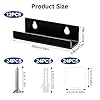 12PCS Vinyl Wall Mount Record Shelf for Albums LP Minimalist Record Wall Mount Storage Rack Minimalist Record Storage Set for CD Display in Office Home Music Room Decor Easy to Install Black #1