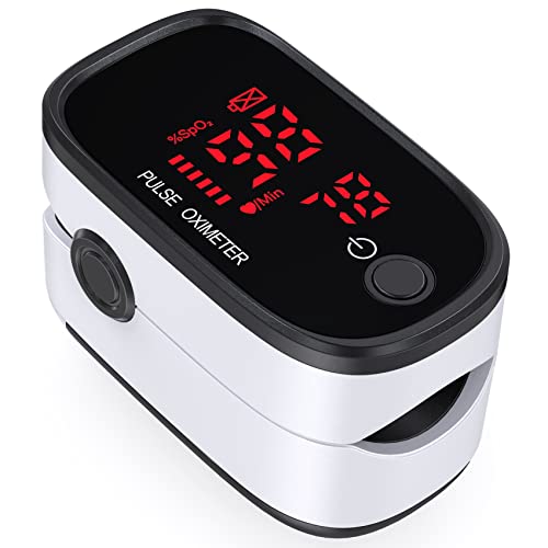 Pulse Oximeter Fingertip FACEIL Digital Blood Oxygen Saturation Monitor for SpO2 Levels and Heart Rate Monitor Portable LED Pulse Oximeter ( Included Batteries & Lanyard)