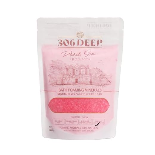 306 sais de banho do mar morto profundo minerais espumantes - mineral grosso rosa do mar morto para imersão com óleos essenciais de lavanda, alternativa aos flocos de magnésio e sal de Epsom, produtos