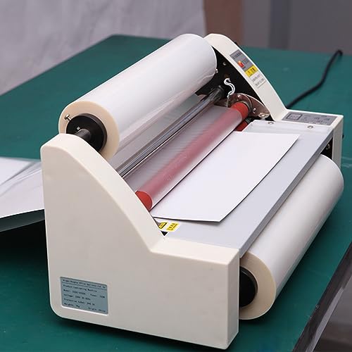Laminator z wałkami na gorąco i na zimno do ochrony dokumentów, możliwość druku dwustronnego, szerokość 35 cm