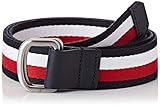 Leicht Tommy Hilfiger Herren URBAN D-RING WEBBING BELT 3.5 Gürtel, Blau (Corporate 902), 676 (Herstellergröße: 100)
