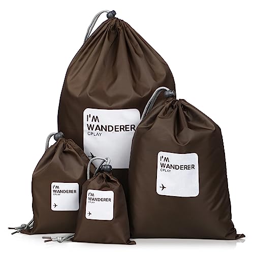 Housoutil Um Conjunto De 4 Unidades De Sacos Com Cordão À Prova D'água Sacos De Armazenamento Com C