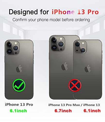Diverbox For Iphone 13 Pro Case, [Shockproof] [Dropproof] [Dust-Proof] Built-In Screen Protector Protective Phone Case Cover For Apple Iphone 13 Pro [6.1 Inch] (Black) #TOP1