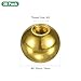 M METERXITY 20-Pack Threaded Ball Nut Knobs, M3x9mm Carbon Steel Female Thread Ball Nut Cap for Lighting Fixtures/Machinery/DIY, Round Solid Screw Cap Cover [Electrophoretic Gold]
