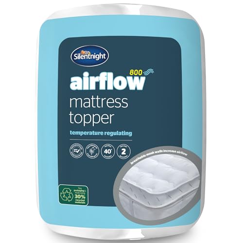 Silentnight Cubrecolchón, Poliéster, White, Suelto Silentnight Cubrecolchón, Poliéster, White, Suelto