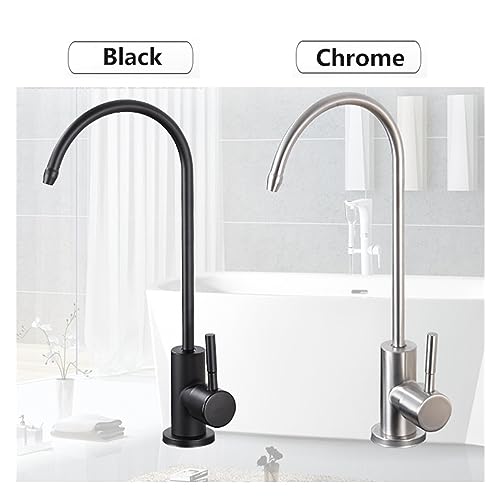 Robinet de cuisine noir mat avec osmoseur intégré pour évier - 4