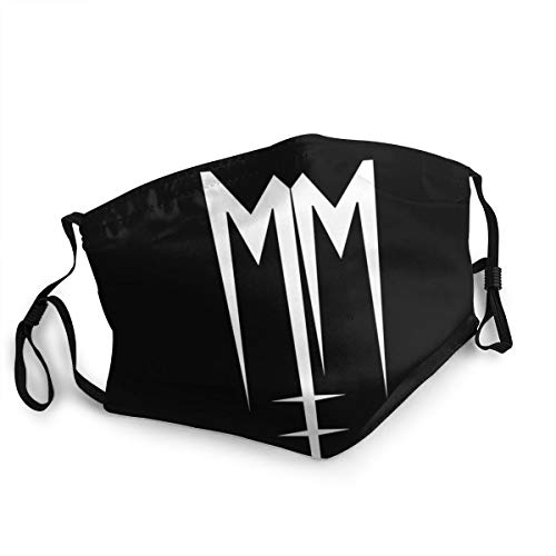 Marilyn Manson Unisex Face Masks Face Cover Scarf Bandanas Face Balaclavas Shield Headbands Reusable Face Mask For Men Women Kids