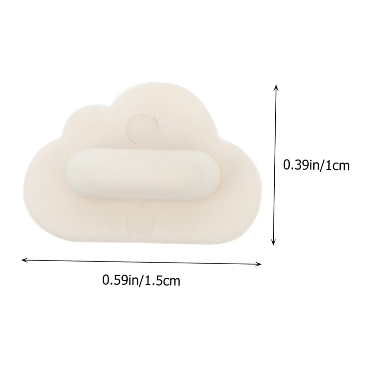 Angoily 200pcs Cloud Brooch Clutch Pins Durable Badge Backing for Uniforms DIY Crafts and Lapel Pins Replacement