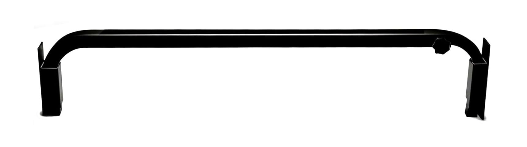 Avonstar Classics Range Black Square Security Door Bar Adjustable British Made ( Flat Bracket)