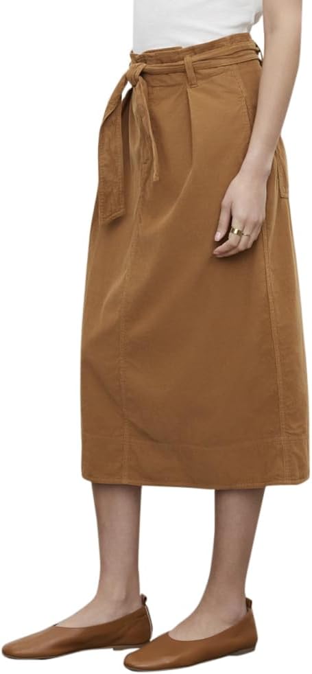 VELVET BY GRAHAM & SPENCER Women's Kennedy Cotton Corduroy Skirt, Clove - Image 2