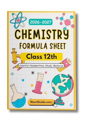 Image of Class 12 Chemistry Formula Digest 2026-27 | Handwritten Colorful Notes Book | CBSE NCERT Quick Revision Guide for Formulas, Reactions & Concepts