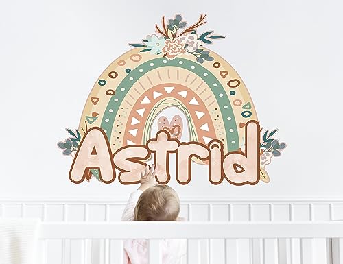 Vinilo decorativo personalizado arco iris bohemio