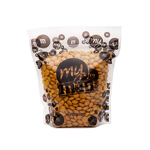 MyM&Mâ€™s MM'S Milk Chocolate Candy Single Color 2Pound Bulk Bag Pack of, Gold, 32 Ounce