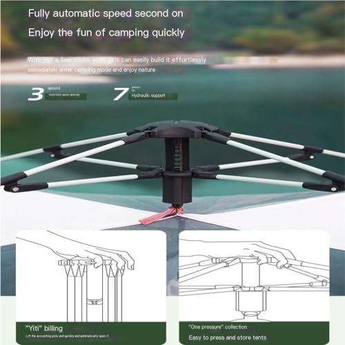 Carpa portátil automática ligera y espaciosa para camping miniatura 4
