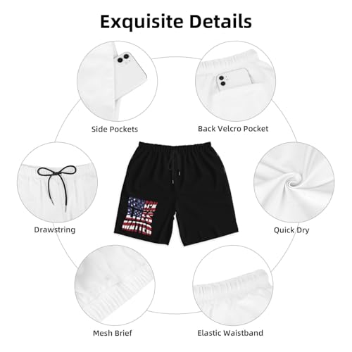 Redneck Lives Matter Men's Quick-Dry Board Shorts 7" - Swim Trunks Summer Hawaii Beach4