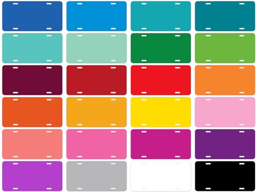 Custom Car License Plate, Personalized Car Front Plate, Aluminum 6x12 Inch Fade Resistant Printed in The USA - Thumbnail 4