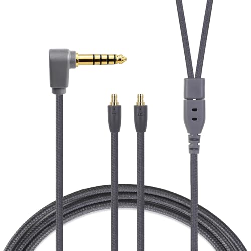 3APLUS HBC13 �C���z���P�[�u�� IE400pro ���P�[�u�� 4.4mm�o�����X�ڑ� SENNHEISER�p IE500pro/IE400pro/IE100pro�ɓK�� 4�c �����xOFC�⃁�b�L 4.4mm L���^ 120cm