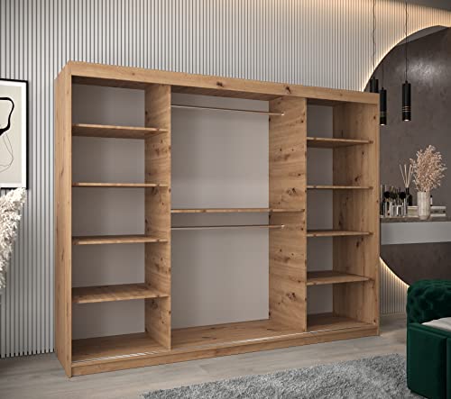 E- MEUBLES Armadio camera da letto con 3 ante