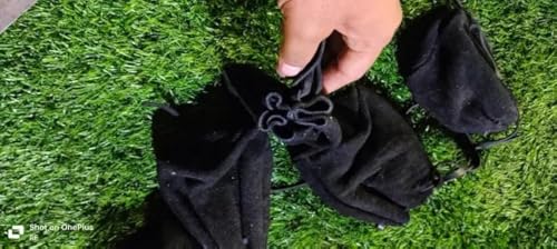 Handmade Medieval Viking Coin Pouch – Black Suede Leather Drawstring Pouch for Reenactment, LARP & Renaissance Fair Costumes4