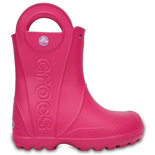 Image of Crocs Kids' Handle It Rain Boots | Waterproof Slip On Shoes | Kids' Rain Boots