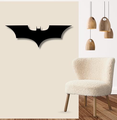 Image of TWIGGY Superhero 6mm MDF Wood Wall Decor Art for Home, Office, or Gaming Room, Gift, Anime (The Dark Knight)