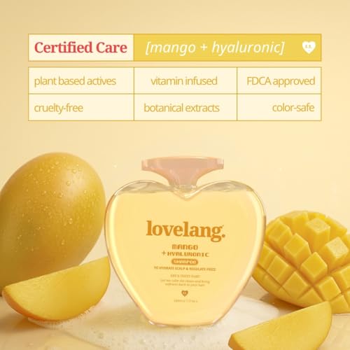 Image of Mango + Hyaluronic Shampoo | Frizz Control & Hydration Boost | Smoothens & Softens Hair | for Dry, Frizzy Hair| Fruity Mango Scent | 230ml