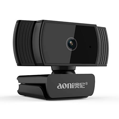 COVVY Full HD 1080P Webcam, Auto Focus USB Live Streaming Camera with Noise Canceling Microphone for Meeting, Skype, YouTube, Facebook Chatting & Video Recording, Compatible with Windows 10/8/7/XP