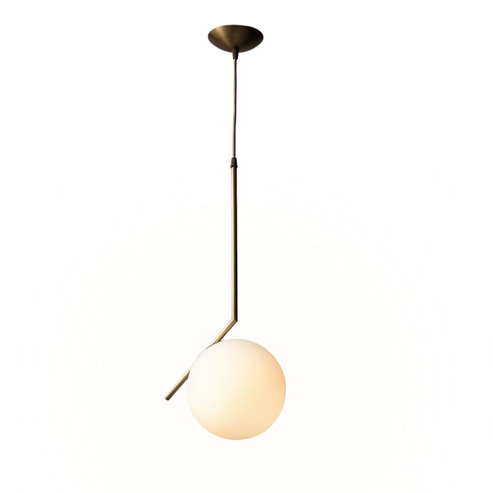 Suspension en verre créative et minimaliste ronde pour une décoration haut de gamme
