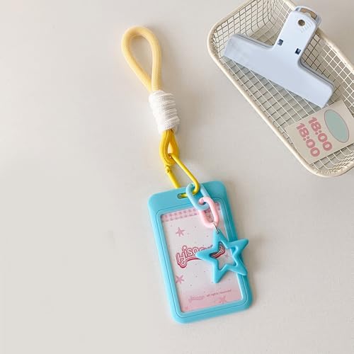Photocard Holder Keychain Banks Card Holder Protector Student Card Protective Sleeve Photo Pendant Keychain Id Cards4