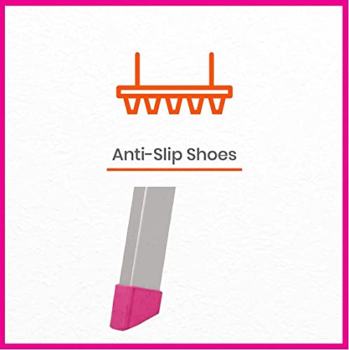 Image of Casa Copenhagen,Designed in Denmark, 5-Step Foldable Aluminium Ladder Laser Cut with Super Advance Sure-Hinge Technology - N-Silver