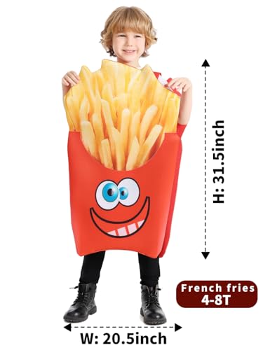 Disfraz de papas fritas para niños 4-8 años miniatura 4
