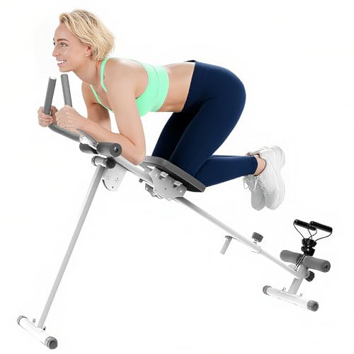Rudergerät für Zuhause, 4-in-1-Übungsausrüstung, Klappbar Rudermaschine/Beinpressmaschine/Ab Glider Machine/Roman Chair, Indoor-Gerät für das Home-Gym,Multifunktionaler Rückenlehne,Max 120kg Belastbar