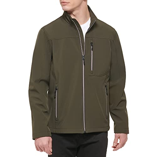 Image of GUESS Men's Softshell Long Sleeve 1 Chest Pocket Jacket