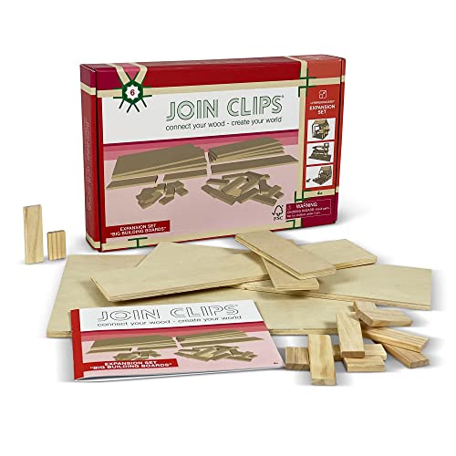 JOIN CLIPS®: Erweiterungsset Construction Plates - Puppenhaus - Autogarage - Murmelbahn - Puppenvilla - Traumvilla…