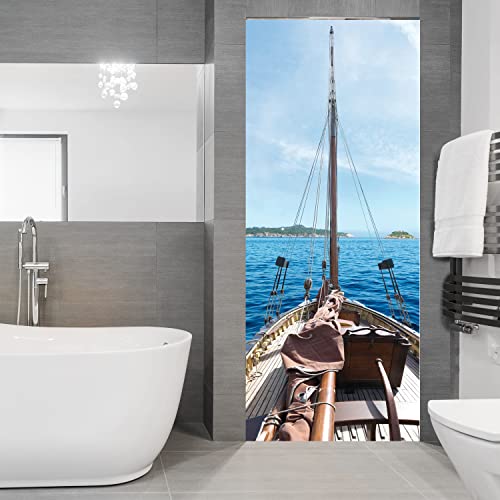 Image of 141032 Sticker ONDOOR, Adhesive for Door - Ocean, 204 x 83 cm
