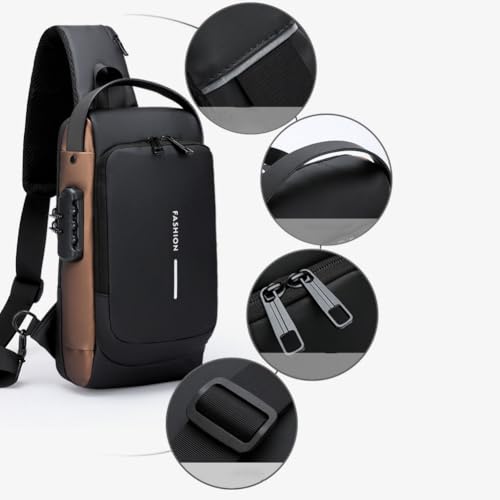 New Carbon Fiber Streamline Anti-Theft Sling Bag, Anti Theft Crossbody Charging Bag, Waterproof Cross Chest Bag for Men2