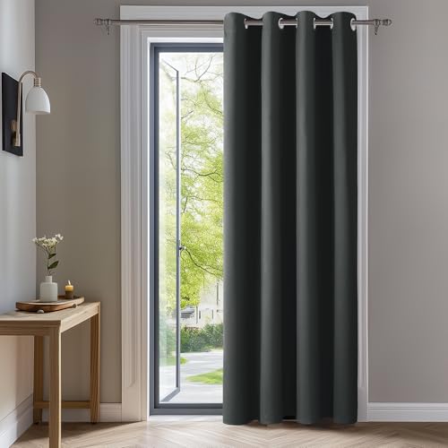 Image of Deconovo Blackout Curtain for Living Room 84 Inches Long, Door Curtain