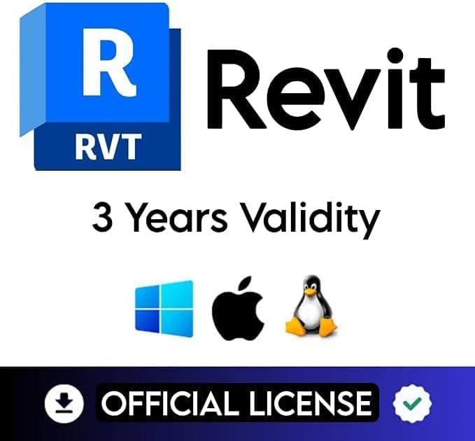 Revit Software 3 Years + 3 Devices (For all Devices Windows, MacOS ...