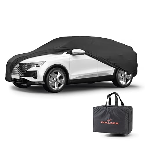 WALSER Avión Garaje completo suave y transpirable para uso interior Indoor Stretch, lona antipolvo Almacenamiento en invierno SUV/VAN Talla 9 negro