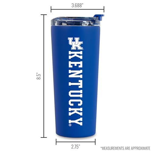 Image of Rico Industries NCAA Kentucky Wildcats Standard 24oz Stainless Steel Tumbler with Lid and Dual Functioning Lid