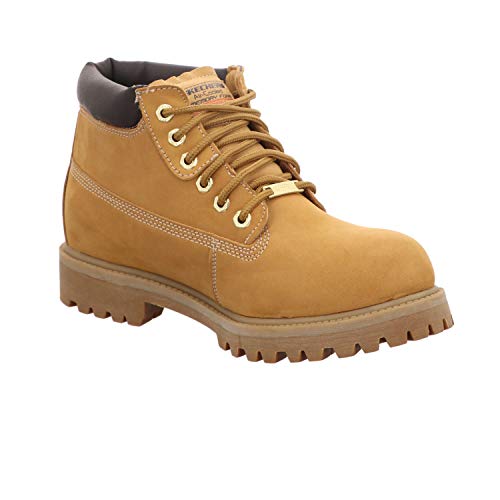Skechers Men's Sergeants-Verdict 4442 Waterproof 6 Eye Padded Collar Boot, Wheat, 84