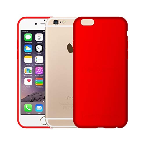 Image of Case Creation Luxurious OG Series for iPhone SE 2 Case Cover,Anti-Dirty Slim Case Frosted Matte Cute Candy TPU Raised Bezel (Splash of Color) Back Cover for Apple iPhone SE 2 - Glamour Red