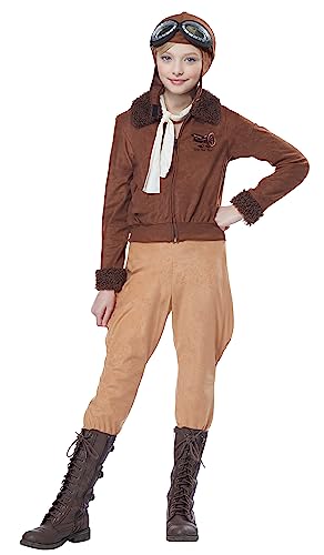 California Costumes American Aviator Girls Costume Medium