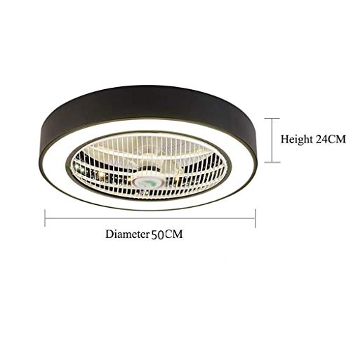 Ventilateur de plafond invisible pour chambre avec éclairage LED discret