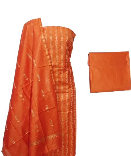 Cotton Art Silk Dobby Self Design Unstitch Fabric Womens Suite Top 2.5 Meter Bottom 2.5 Meter & Dupatta 2.25 Meter-image-18