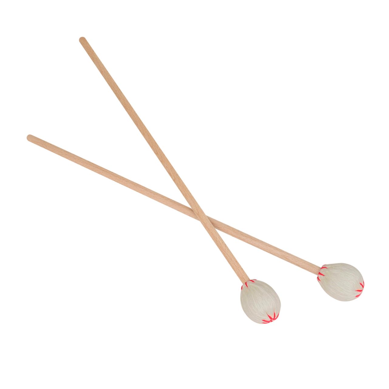 TOYANDONA 2 Stück Professionelle Marimba Hämmer Trommelschlägel aus Robustem Ahornholz mit Langem Griff für Schlaginstrumente