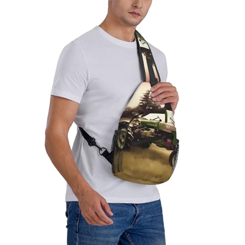 Mochila Sling Negra para Senderismo y Viaje miniatura 7