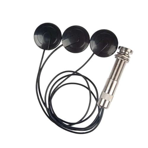 Pickups Set,Juego De Pastillas Para Guitarra Transductor Piezoeléctrico Para Pastilla De Guitarra Acústica 6,35mm 3 En 1 Contacto De Micrófono Mono Autoadhesivo